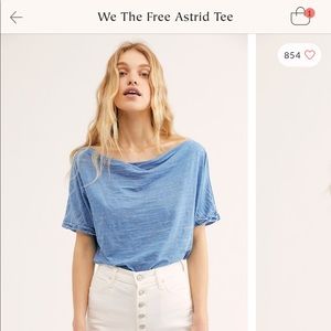 Free People Astrid off the shoulder dolman top